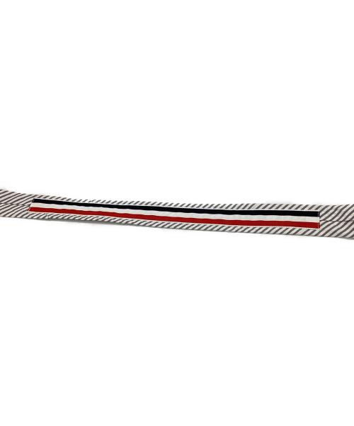 Thom Browne（トムブラウン）Thom Browne (トムブラウン) シアーサッカーネクタイ / seersucker / Made in Italy / イタリア製 グレー サイズ:記載無の古着・服飾アイテム