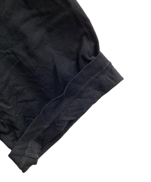 COMME des GARCONS HOMME（コムデギャルソン オム）COMME des GARCONS HOMME (コムデギャルソン オム) ナイロンツイル綿天竺ドローコードTシャツ　/　HN-T002 ブラック サイズ:Mの古着・服飾アイテム