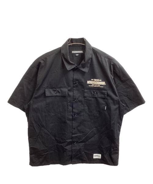 NEIGHBORHOOD（ネイバーフッド）NEIGHBORHOOD (ネイバーフッド) CLASSIC WORK SHIRT SS / 半袖シャツ / 241TSNH-SHM01S  ブラック サイズ:Mの古着・服飾アイテム