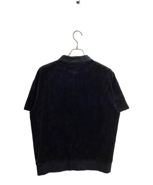 HUF（ハフ）HUF (ハフ) SEISMOGRAM VELOUR POLO ブラック サイズ:Ｍの古着・服飾アイテム