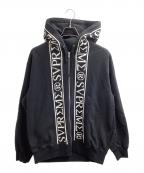 SUPREMEシュプリーム）の古着「Roman Zip Up Hooded Sweatshirt/23SS」｜ブラック