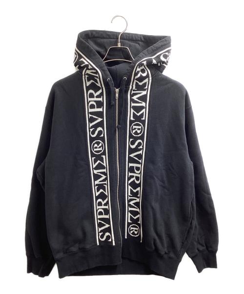 SUPREME（シュプリーム）SUPREME (シュプリーム) Roman Zip Up Hooded Sweatshirt/23SS ブラック サイズ:Mの古着・服飾アイテム