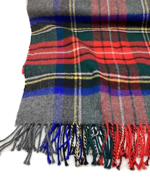 JOHNSTONS OF ELGIN（ジョンストンズオブエルガン）JOHNSTONS OF ELGIN  (ジョンストンズオブエルガン) BEAUTY&YOUTH (ビューティーアンドユース) 別注 / カシミヤ混ストール / チェック マルチカラーの古着・服飾アイテム