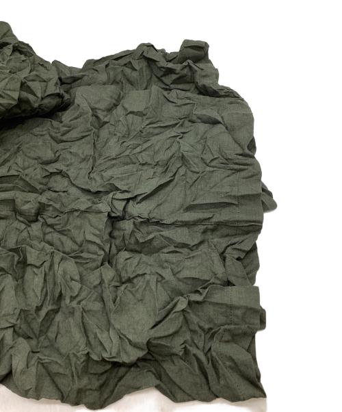 I'm here:（アイムヒアー）i'm here:  (アイムヒアー) UNFORM : WIDE PANTS / アンフォルム ワイドパンツ / シワ加工 グリーン サイズ:Mの古着・服飾アイテム