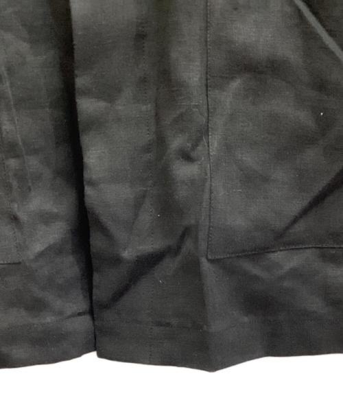 INTERIM（インテリム）INTERIM (インテリム) リネンオックスフォードシャツジャケット / アンドフェブ別注 / IT25S007APIT25S007AP ブラック サイズ:5の古着・服飾アイテム