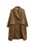 Graphpaper（グラフペーパー）の古着「Wool Fleece Double Breasted Coat/GL203-40039B」｜ブラウン