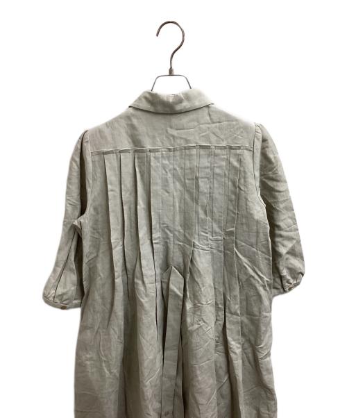 INDIVIDUAL SENTIMENTS（インディヴィジュアル センチメンツ）INDIVIDUAL SENTIMENTS (インディヴィジュアル センチメンツ) dowsing printed shirt one piece　/　SH39W-RY2 グレーの古着・服飾アイテム