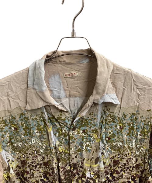 KAPITAL（キャピタル）KAPITAL (キャピタル) Rayon NABAJO LAND Aloha Shirt　/　K2305SS168 ベージュ サイズ:XLの古着・服飾アイテム