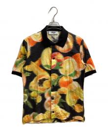 MSGM（エムエスジーエム）の古着「総柄シャツ」｜オレンジ