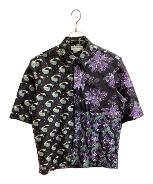 DHRUV KAPOOR（ドゥルーフカプール）DHRUV KAPOOR (ドゥルーフカプール) PANELLED TAFFETA SHIRT ブラック サイズ:ＸＳの古着・服飾アイテム