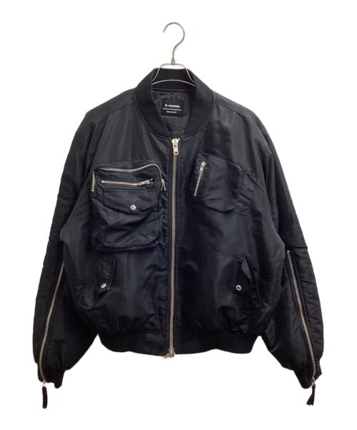 A-WENDE（オウェンド）A-Wende (オウェンド) 459 Bomber jacket ブラック サイズ:ONE SIZEの古着・服飾アイテム