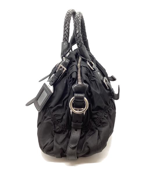 PRADA（プラダ）PRADA (プラダ) 2WAYギャザーバッグ / BN1407 / 165 ブラックの古着・服飾アイテム