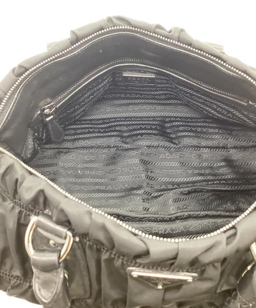 PRADA（プラダ）PRADA (プラダ) 2WAYギャザーバッグ / BN1407 / 165 ブラックの古着・服飾アイテム