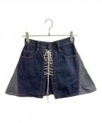 Hysteric Glamourヒステリックグラマー）の古着「デニムミニスカート」｜インディゴ