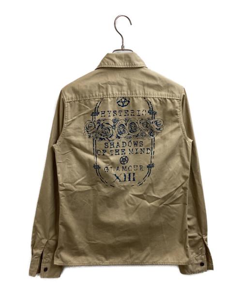 Hysteric Glamour（ヒステリックグラマー）Hysteric Glamour (ヒステリックグラマー) シャツジャケット ベージュ サイズ:印字消えの古着・服飾アイテム