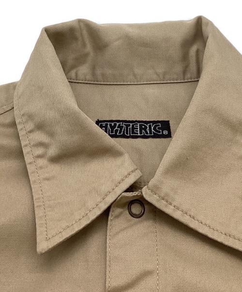 Hysteric Glamour（ヒステリックグラマー）Hysteric Glamour (ヒステリックグラマー) シャツジャケット ベージュ サイズ:印字消えの古着・服飾アイテム