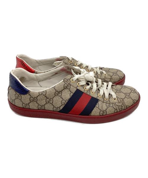 GUCCI（グッチ）GUCCI (グッチ) GGスプリームスニーカー / 429445 ベージュ サイズ:7 1/2の古着・服飾アイテム