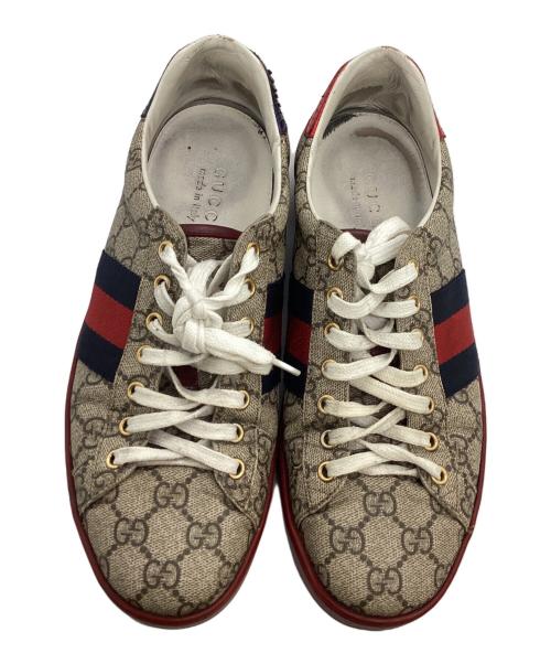 GUCCI（グッチ）GUCCI (グッチ) GGスプリームスニーカー / 429445 ベージュ サイズ:7 1/2の古着・服飾アイテム