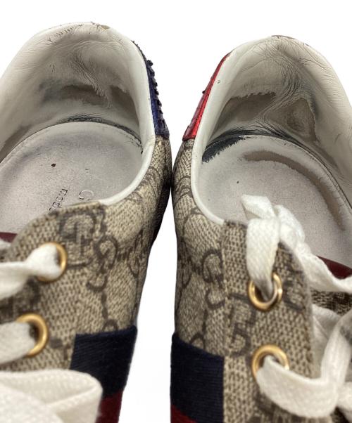 GUCCI（グッチ）GUCCI (グッチ) GGスプリームスニーカー / 429445 ベージュ サイズ:7 1/2の古着・服飾アイテム