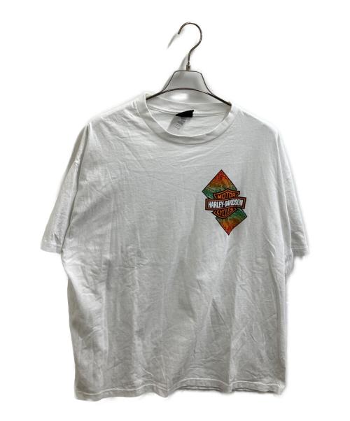HARLEY-DAVIDSON（ハーレーダビッドソン）HARLEY-DAVIDSON (ハーレーダビッドソン) プリントTシャツ ホワイト サイズ:2XLの古着・服飾アイテム