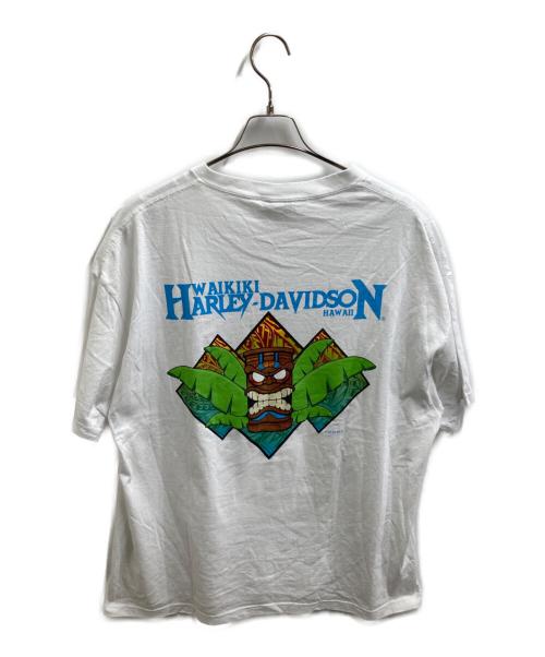 HARLEY-DAVIDSON（ハーレーダビッドソン）HARLEY-DAVIDSON (ハーレーダビッドソン) プリントTシャツ ホワイト サイズ:2XLの古着・服飾アイテム