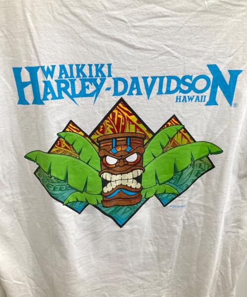 HARLEY-DAVIDSON（ハーレーダビッドソン）HARLEY-DAVIDSON (ハーレーダビッドソン) プリントTシャツ ホワイト サイズ:2XLの古着・服飾アイテム