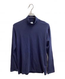 ANATOMICA（アナトミカ）の古着「MOCK NECK TEE L/S / MADE IN JAPAN / 530-521-13」｜ネイビー