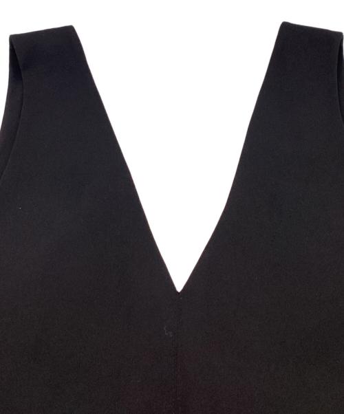 UN3D.（アンスリード）UN3D. (アンスリード) ブロッキングミックスノースリーブワンピース　522110300901-03 ブラック サイズ:36の古着・服飾アイテム