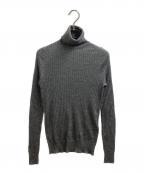 DRAWERドゥロワー）の古着「18G カシミヤシルクリブタートルニット / 6513-106-0582」｜グレー