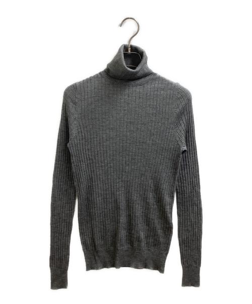 DRAWER（ドゥロワー）Drawer (ドゥロワー) 18G カシミヤシルクリブタートルニット / 6513-106-0582 グレー サイズ:1の古着・服飾アイテム