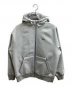 SUPREMEシュプリーム）の古着「WINDSTOPPER Zip Up Hooded Sweatshirt / WINDSTOPPER ジップアップ フード付きスウェットシャツ / 22FW」｜グレー