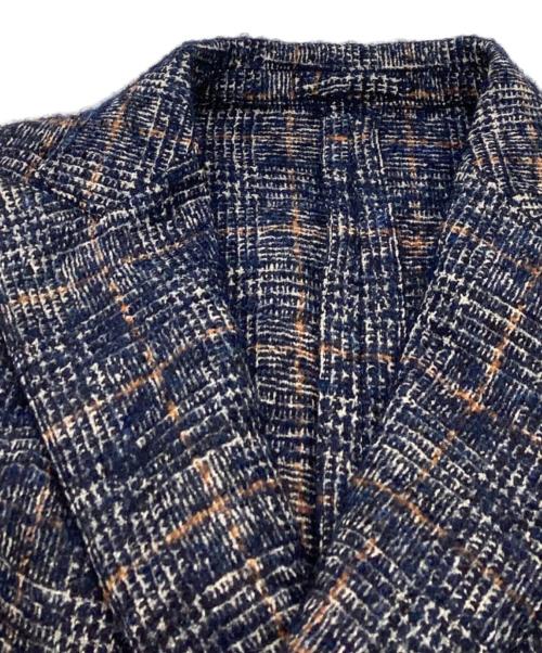 LARDINI（ラルディーニ）LARDINI (ラルディーニ) ウールダブルジャケット / JF32905Q / モヘヤ・アルパカ混 ネイビー サイズ:46の古着・服飾アイテム