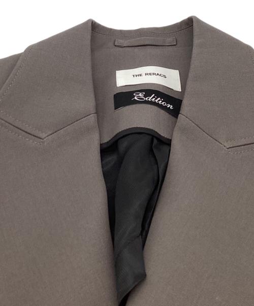 THE RERACS（ザ リラクス）THE RERACS (ザ リラクス) Edition (エディション) PEAKED LAPEL DOUBLE BREASTED / ピークドラペルダブルブレスト / 22FW-RECT-318L-ESP-J グレー サイズ:38の古着・服飾アイテム
