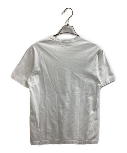 COMME des GARCONS HOMME（コムデギャルソン オム）COMME des GARCONS HOMME (コムデギャルソン オム) 綿天竺製品ロゴプリント Tシャツ ホワイト サイズ:Sの古着・服飾アイテム
