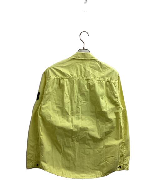STONE ISLAND（ストーンアイランド）STONE ISLAND (ストーンアイランド) ガーメントダイコットンワークシャツ/7415110WN/21SS イエロー サイズ:Mの古着・服飾アイテム