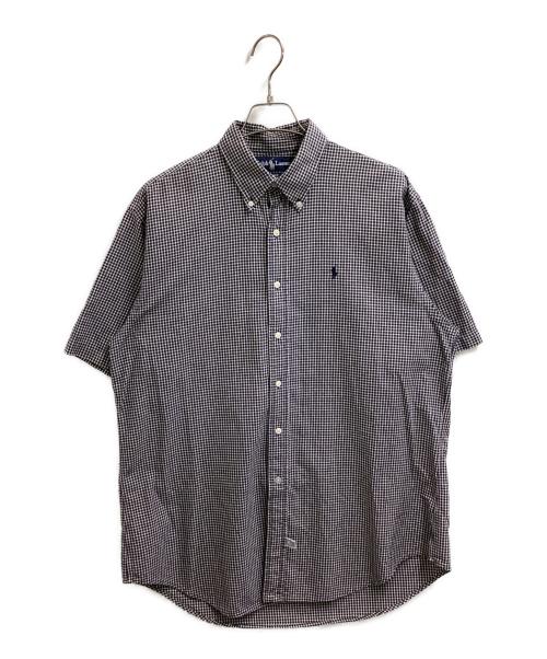 RALPH LAUREN（ラルフローレン）RALPH LAUREN (ラルフローレン) BLAKE チェックシャツ / 半袖シャツ ブラック サイズ:Lの古着・服飾アイテム