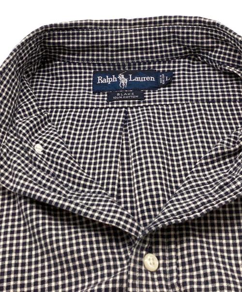 RALPH LAUREN（ラルフローレン）RALPH LAUREN (ラルフローレン) BLAKE チェックシャツ / 半袖シャツ ブラック サイズ:Lの古着・服飾アイテム