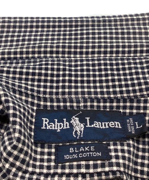 RALPH LAUREN（ラルフローレン）RALPH LAUREN (ラルフローレン) BLAKE チェックシャツ / 半袖シャツ ブラック サイズ:Lの古着・服飾アイテム