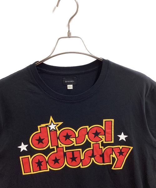 DIESEL（ディーゼル）DIESEL (ディーゼル) プリントTシャツ ブラック サイズ:XLの古着・服飾アイテム