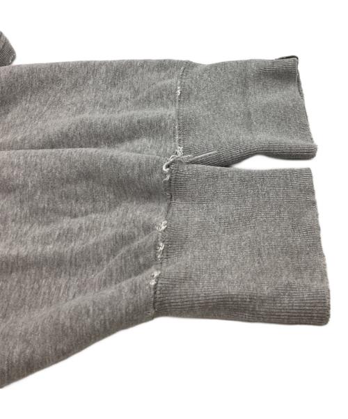 LOOPWHEELER（ループウィラー）LOOPWHEELER LOWERCASE (ロウワーケース) POGGY THE MAN (ポギーザマン) PULLOVER DAMAGE HOODIE / プルオーバーダメージフーディ / ダメージ加工 グレー サイズ:XLの古着・服飾アイテム