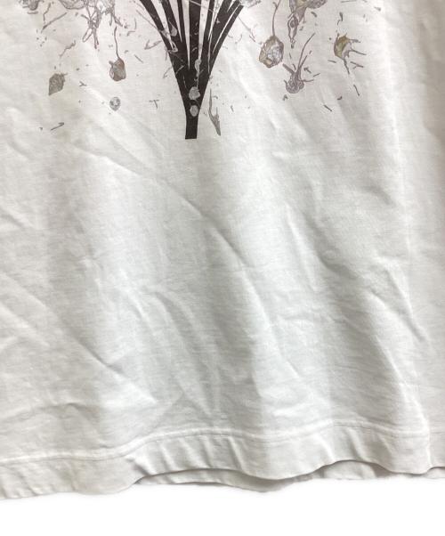 endalence（エンダレンス）endalence (エンダレンス) Yuta Okuda (ユウタオクダ) コラボレーションTシャツ / ライトブーケ ホワイト サイズ:Sの古着・服飾アイテム