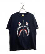 A BATHING APEアベイシングエイプ）の古着「シャークプリントTシャツ / 001TEG801001X」｜ブラック