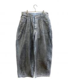 Acne studios（アクネ ストゥディオス）の古着「スーパーバギーフィットジーンズ / Loose Fit Denim Silver/Blue / FN-MN-TROU000962 / イタリア製」｜シルバー