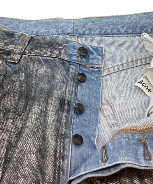 Acne studios（アクネ ストゥディオス）ACNE STUDIOS (アクネ ストゥディオス) スーパーバギーフィットジーンズ / Loose Fit Denim Silver/Blue / FN-MN-TROU000962 / イタリア製 シルバー サイズ:48の古着・服飾アイテム