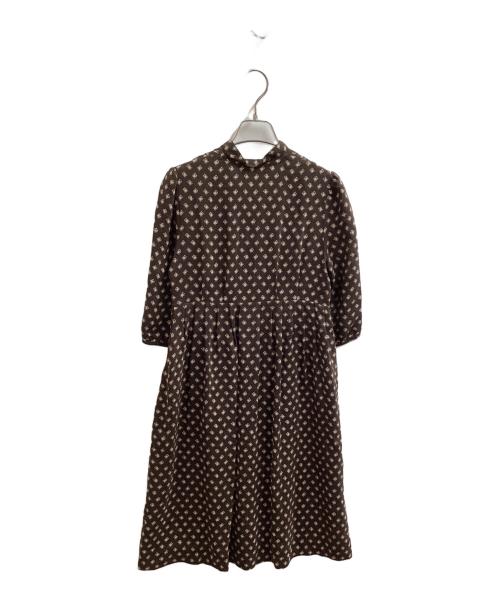 Hysteric Glamour（ヒステリックグラマー）Hysteric Glamour (ヒステリックグラマー) ヒスベア シルクワンピース / 2A0-7190 ブラウン サイズ:FREEの古着・服飾アイテム