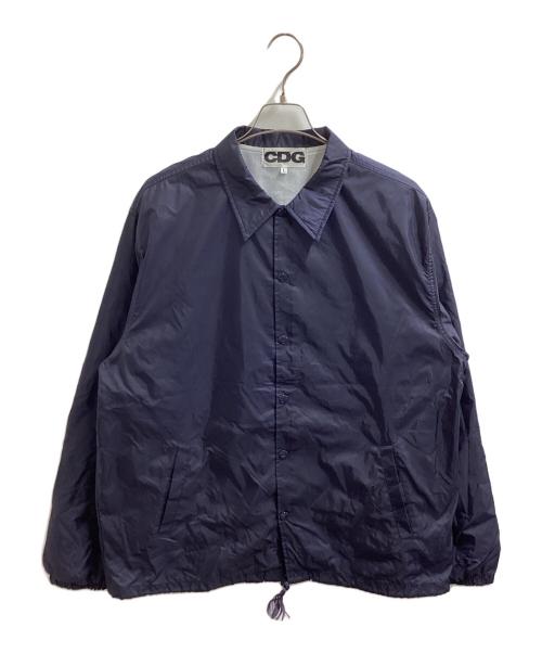 CDG（シーディージー）CDG (シーディージー) サークルロゴ コーチジャケット / SZ-J005 ネイビー サイズ:Lの古着・服飾アイテム