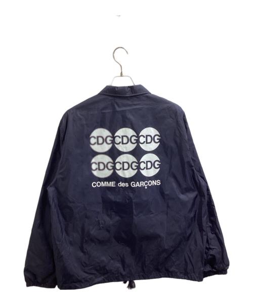 CDG（シーディージー）CDG (シーディージー) サークルロゴ コーチジャケット / SZ-J005 ネイビー サイズ:Lの古着・服飾アイテム