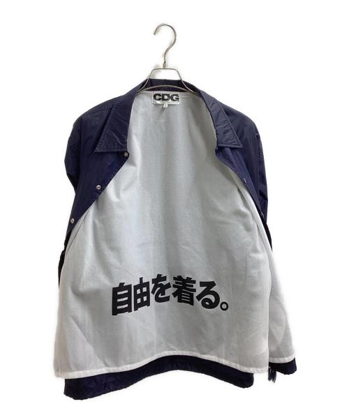 CDG（シーディージー）CDG (シーディージー) サークルロゴ コーチジャケット / SZ-J005 ネイビー サイズ:Lの古着・服飾アイテム