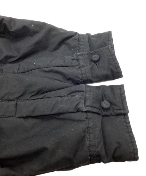 MM6 Maison Margiela（エムエムシックスメゾンマルジェラ）MM6 Maison Margiela (エムエムシックスメゾンマルジェラ) ワンポイント刺繍中綿シャツジャケット/S62DL0009 S47294 ブラック サイズ:42の古着・服飾アイテム