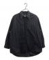 MM6 Maison Margiela（エムエムシックスメゾンマルジェラ）の古着「ワンポイント刺繍中綿シャツジャケット/S62DL0009 S47294」｜ブラック